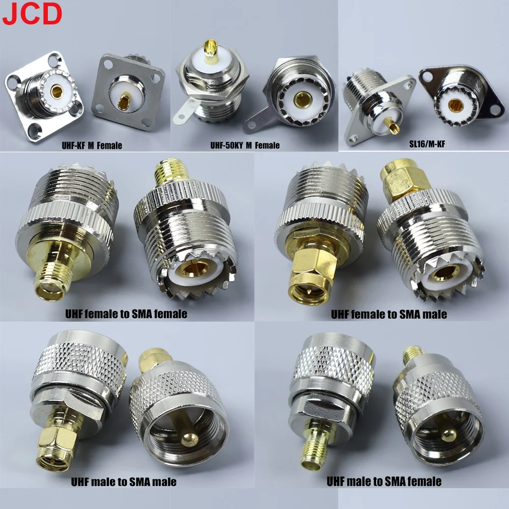 PL259 UHF SO239 To SMA Male Plug&Female Jack Coaxial Adapter Connector Wire Terminals Straight SMA To UHF Male Female RF Brass
PL259 UHF SO239 To SMA Male Plug&Female Jack Coaxial Adapter Connector Wire Terminals Straight SMA To UHF Male Female RF Brass
