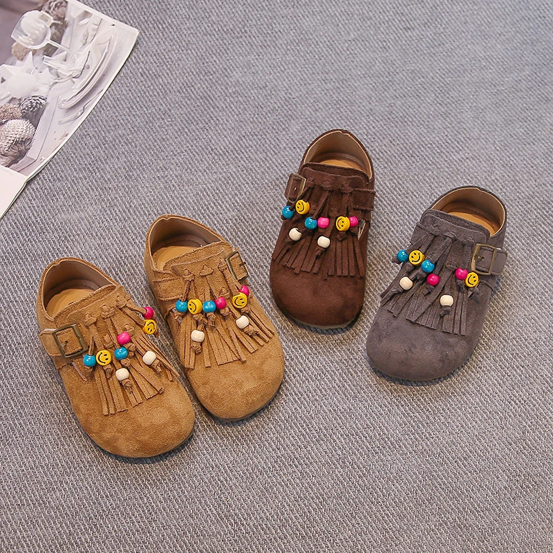 Girls Flat Shoes with Sweet Tassel Fashion Kids Moccasin Retro Round Toes 2025 Autumn New Children Leather Shoes Ethnic Style
Girls Flat Shoes with Sweet Tassel Fashion Kids Moccasin Retro Round Toes 2025 Autumn New Children Leather Shoes Ethnic Style