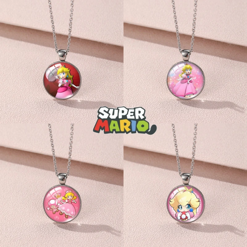 Super Marios Bros Cartoon Necklace Game Peripheral Cute Printing Character Pendant Princess Peach Couple Children Gifts Toys
Super Marios Bros Cartoon Necklace Game Peripheral Cute Printing Character Pendant Princess Peach Couple Children Gifts Toys