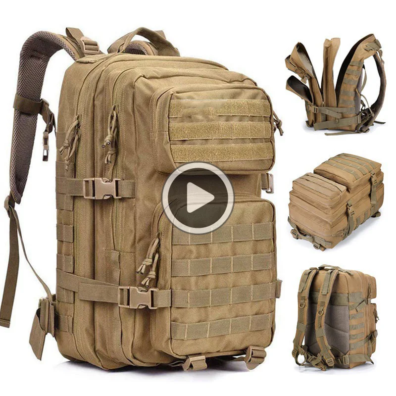 30L or 50L Men's Backpacks 1000D Nylon Waterproof Backpack Outdoor Tactical Backpacks Camping Hunting Backpacks Bag
30L or 50L Men's Backpacks 1000D Nylon Waterproof Backpack Outdoor Tactical Backpacks Camping Hunting Backpacks Bag