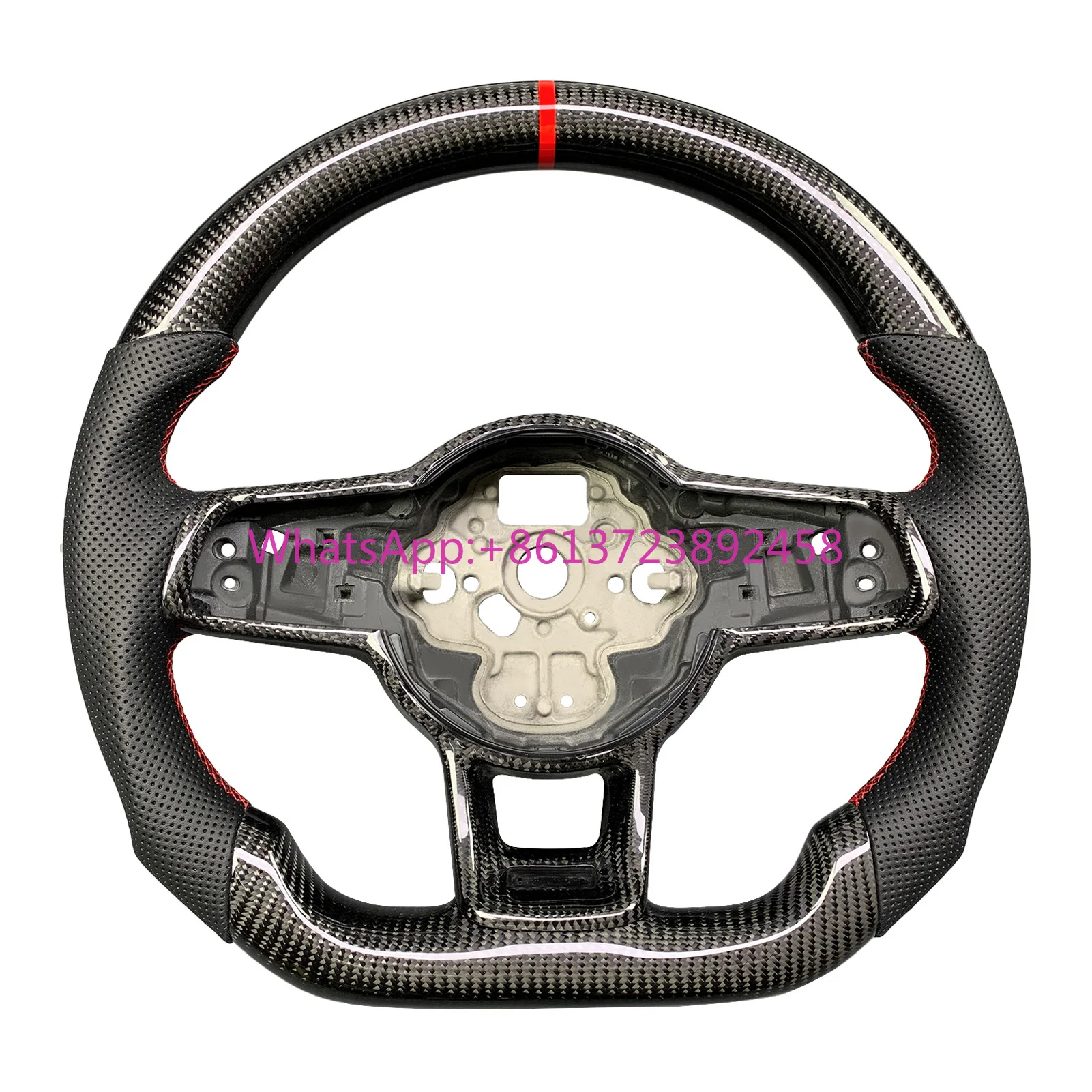 For Volkswagen Golf 7th 2.0T GTI 2015-2019 Customized Perforated Leather Carbon Fiber Steering Wheel Led Rpm Display 
For Volkswagen Golf 7th 2.0T GTI 2015-2019 Customized Perforated Leather Carbon Fiber Steering Wheel Led Rpm Display