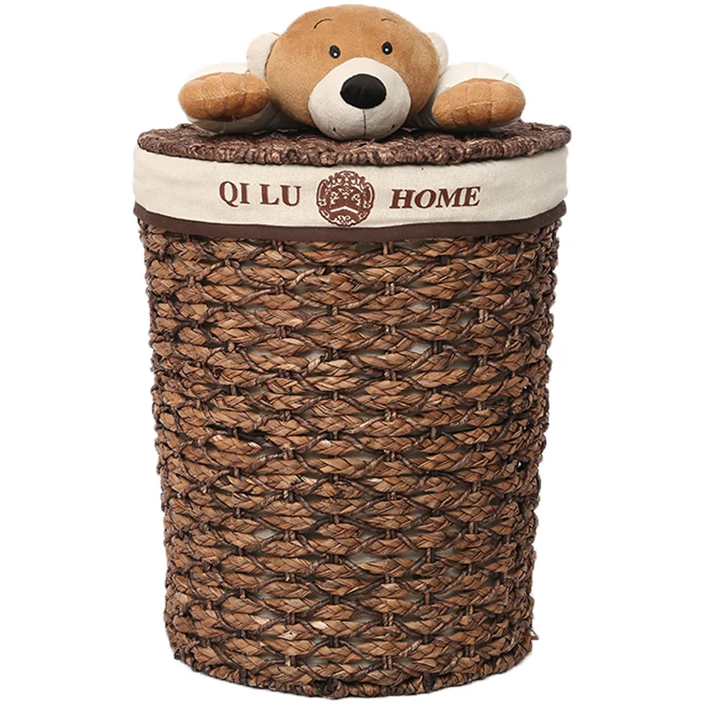 *Vine woven dirty clothes basket, grass woven dirty clothes basket with lid, laundry basket, clothes and toys storage bucket
*Vine woven dirty clothes basket, grass woven dirty clothes basket with lid, laundry basket, clothes and toys storage bucket