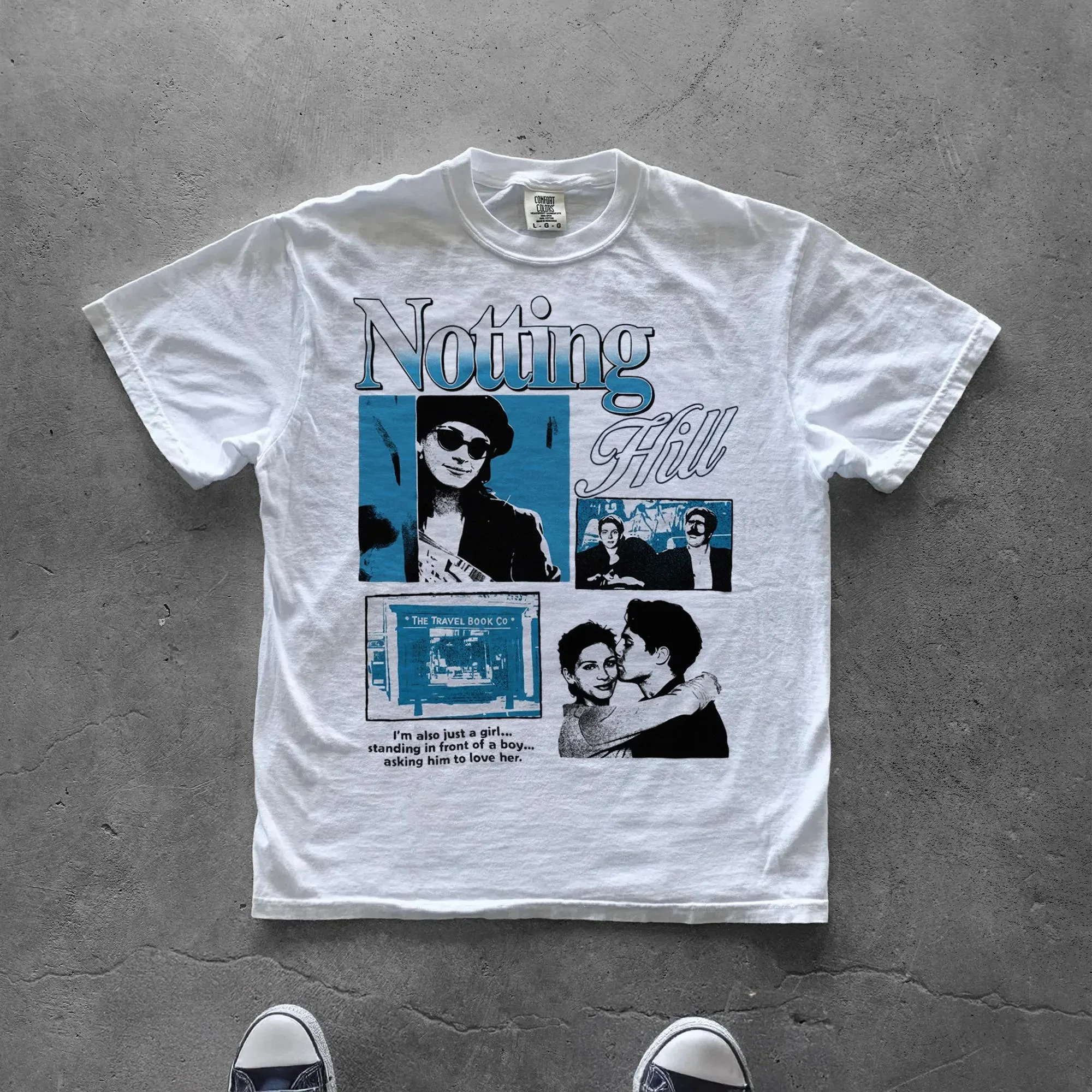 Plus Size Summer Women's Vintage Notting Hill Graphic T-shirt Cotton Breathable Stylish Versatile Street Style Oversized
Plus Size Summer Women's Vintage Notting Hill Graphic T-shirt Cotton Breathable Stylish Versatile Street Style Oversized
