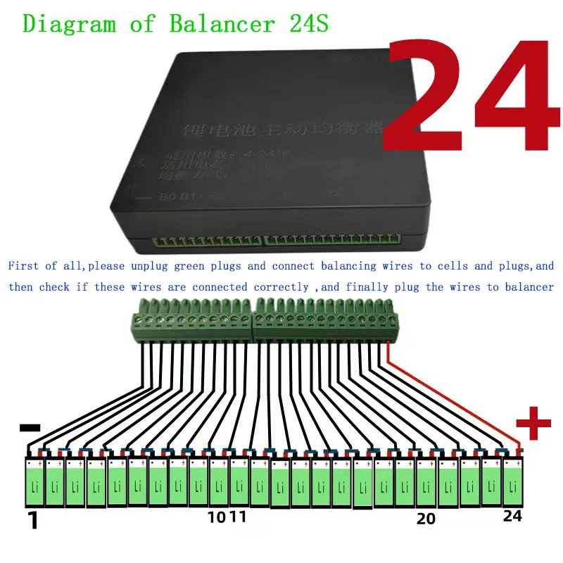 Battery Active Balancer Eqaulizer Compatible for Li-ion Battery (3.7V) and LiFepo4 Battery (3.2V) Balancing Current 0-10A max
Battery Active Balancer Eqaulizer Compatible for Li-ion Battery (3.7V) and LiFepo4 Battery (3.2V) Balancing Current 0-10A max