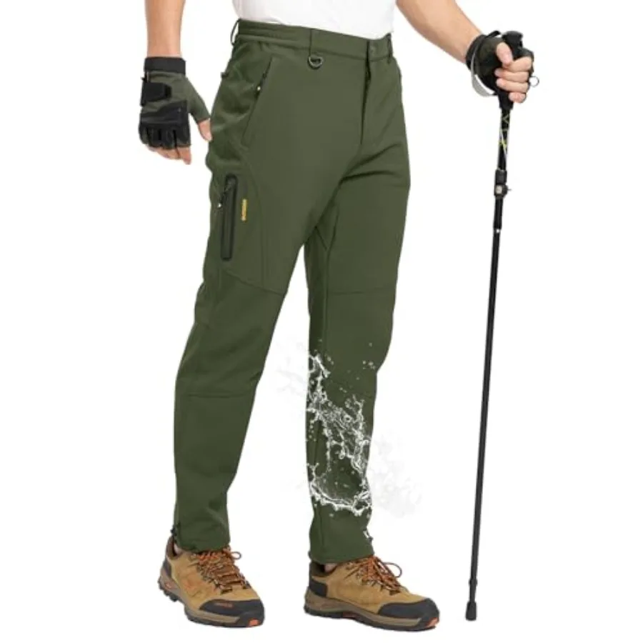 TBMPOY Men's Snow Pants Fleece Lined Hiking Winter Waterproof Softshell Ski Outdoor Insulated Climbing Pants Zipper Pockets
TBMPOY Men's Snow Pants Fleece Lined Hiking Winter Waterproof Softshell Ski Outdoor Insulated Climbing Pants Zipper Pockets