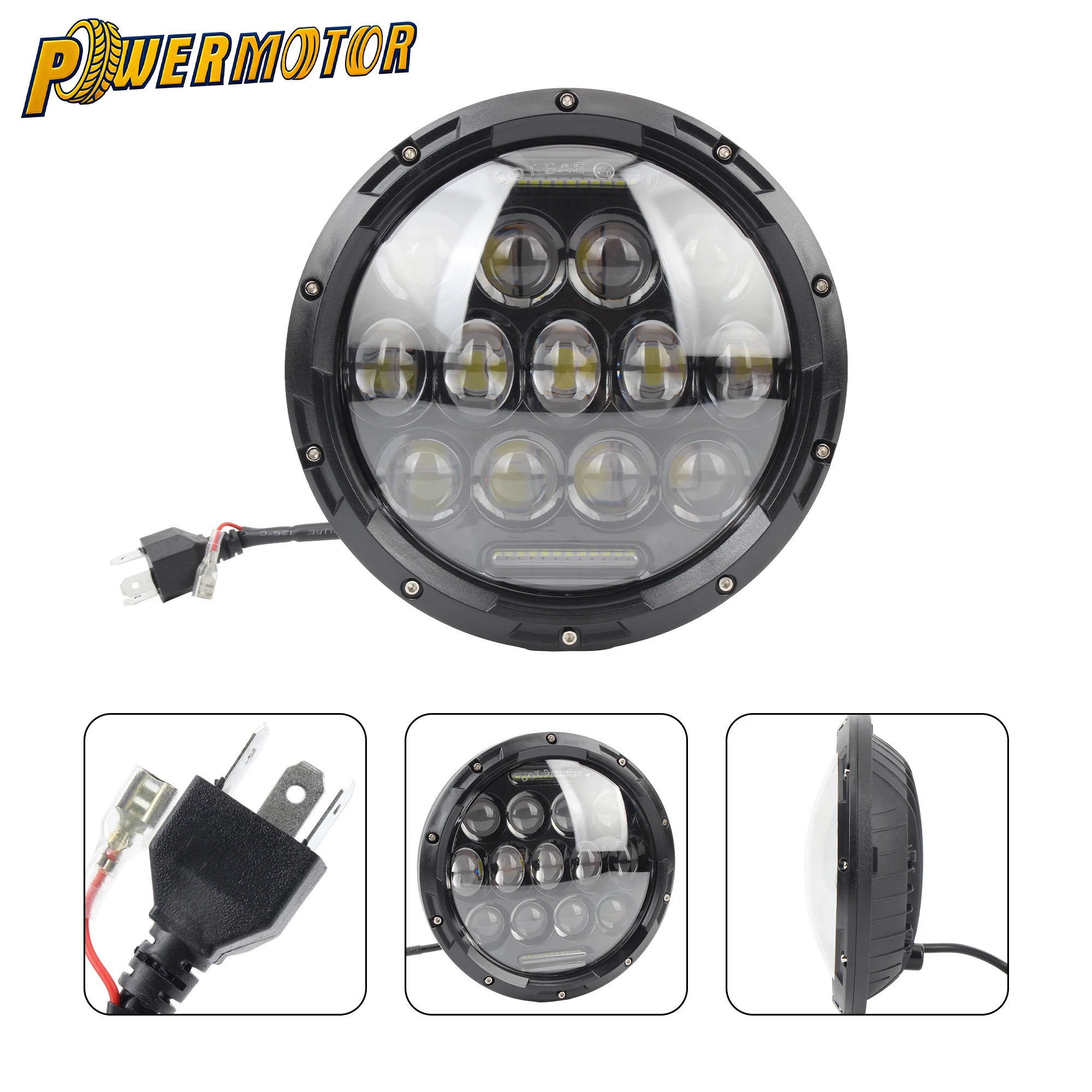 7 Inch Motorcycle LED Headlight High Low Beam DRL For JEEP Wrangler Harley Touring Road King Yamaha Cafe Racer Round Headlamp
7 Inch Motorcycle LED Headlight High Low Beam DRL For JEEP Wrangler Harley Touring Road King Yamaha Cafe Racer Round Headlamp