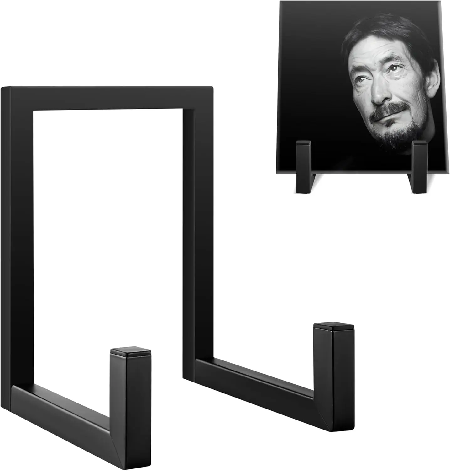Modern Black Metal Vinyl Record Stand - Tabletop Album Display Holder for LP Storage or Now Playing
Modern Black Metal Vinyl Record Stand - Tabletop Album Display Holder for LP Storage or Now Playing
