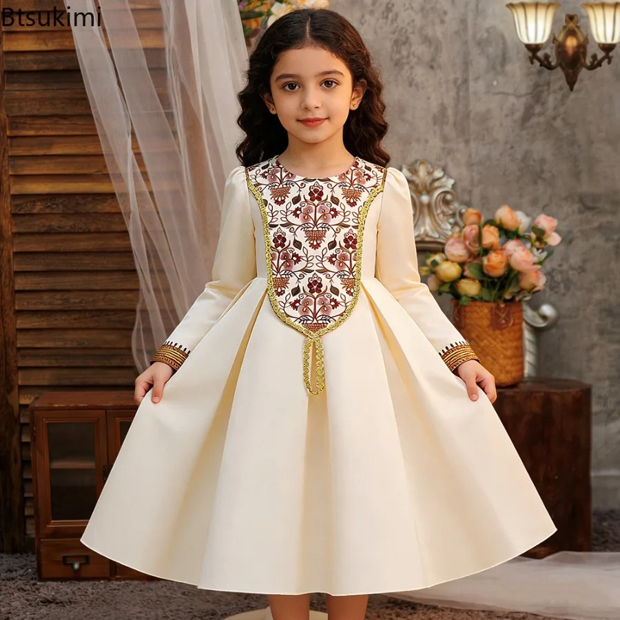 Kids Muslim Clothes Girls Long Sleeve Dressfashion Splice Print Robe Ramadan Party Dresses Dubai Morocco Gown for Birthday Gifts
Kids Muslim Clothes Girls Long Sleeve Dressfashion Splice Print Robe Ramadan Party Dresses Dubai Morocco Gown for Birthday Gifts