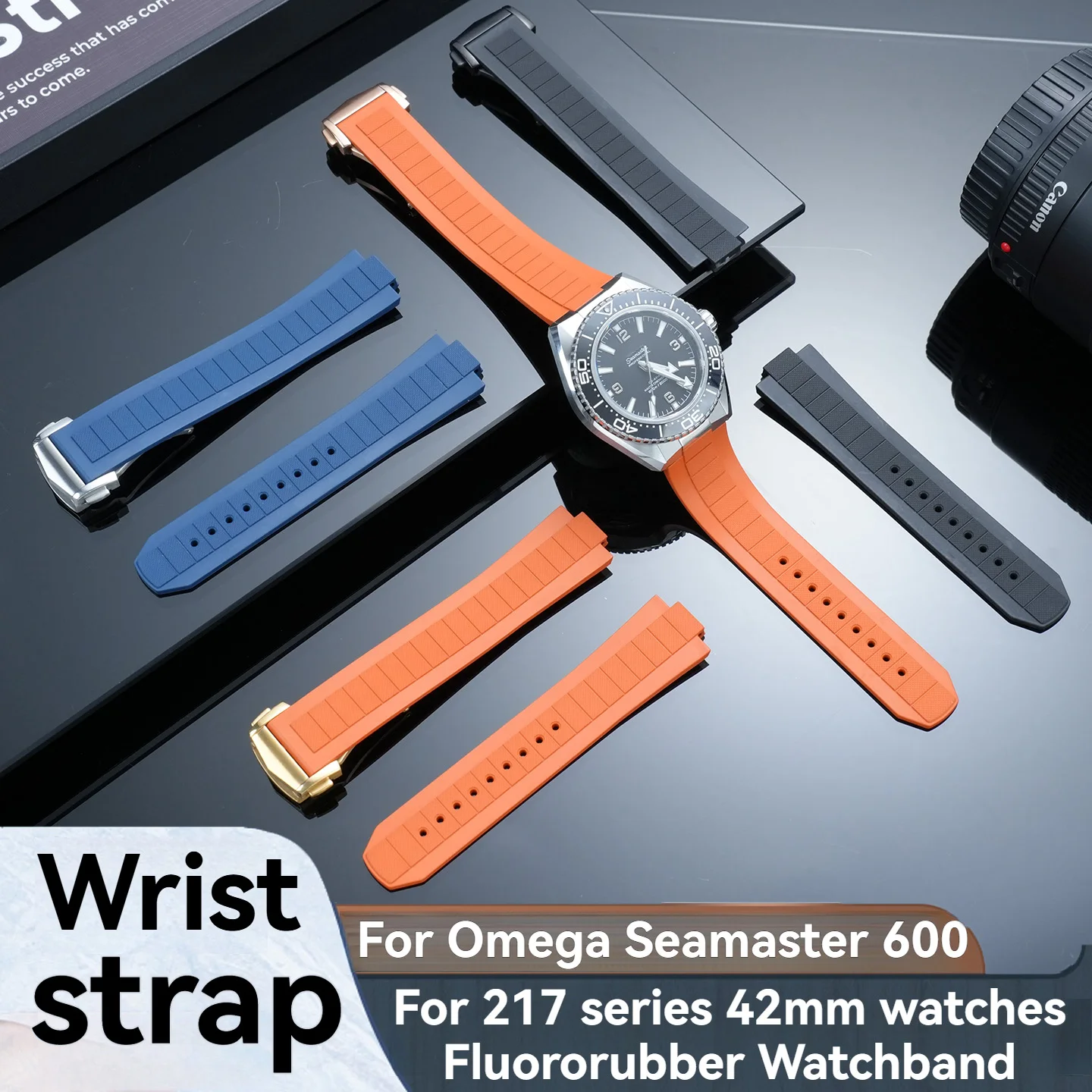 21mm FKM strap For Omega Seamaster 600 217 217.32 Curved End Silicone Strap Rubber Watch Band Replacement for Men
21mm FKM strap For Omega Seamaster 600 217 217.32 Curved End Silicone Strap Rubber Watch Band Replacement for Men