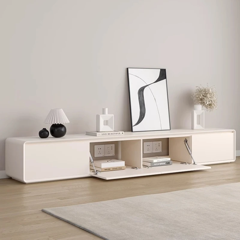 Cabinet Corners Painted Solid Wood TV Stand Cream-style Modern
Cabinet Corners Painted Solid Wood TV Stand Cream-style Modern