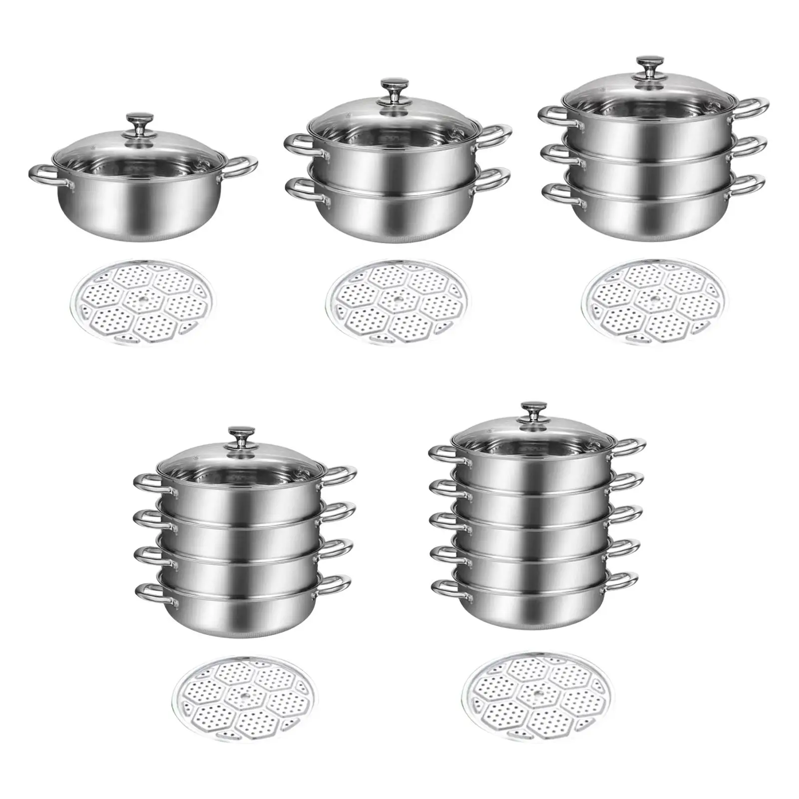 Stainless Steel Steam Cooker Kitchen Cooking Pot Soup Pot for Restaurant Kitchen Hiking
Stainless Steel Steam Cooker Kitchen Cooking Pot Soup Pot for Restaurant Kitchen Hiking