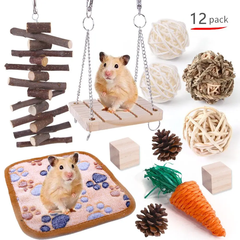 12pcs/set of Hamster Molar Toy Small Animal Swing Pinecone Apple Wood Sugar Glider Guinea Pig Relieve Boredom Mini Pet Utensils
12pcs/set of Hamster Molar Toy Small Animal Swing Pinecone Apple Wood Sugar Glider Guinea Pig Relieve Boredom Mini Pet Utensils