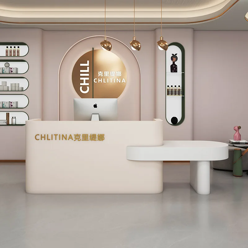 Creative Fashion Reception Desks Light Luxury Clothing Store Reception Desks Simple Office Furniture Meja Penerimaan YS40CC
Creative Fashion Reception Desks Light Luxury Clothing Store Reception Desks Simple Office Furniture Meja Penerimaan YS40CC