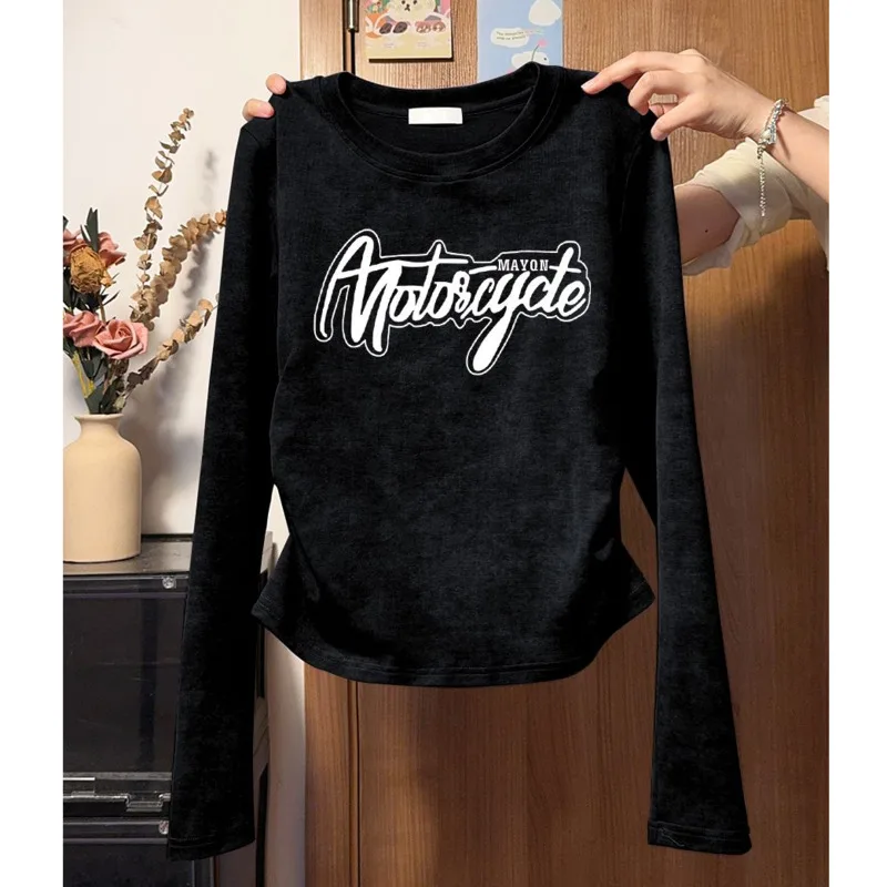 American Style Tie Dye Letter Print Long Sleeve T-shirt Women Round Neck Fashion Streetwear Slim Tops Y2k Clothes Female
American Style Tie Dye Letter Print Long Sleeve T-shirt Women Round Neck Fashion Streetwear Slim Tops Y2k Clothes Female