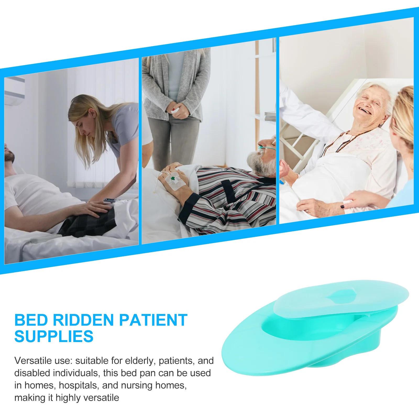 Портативный туалет-горшок с крышкой для лежачих пациентов (мужчин и женщин), сверхпрочный, непротекаемый, легко моется
Портативный туалет-горшок с крышкой для лежачих пациентов (мужчин и женщин), сверхпрочный, непротекаемый, легко моется