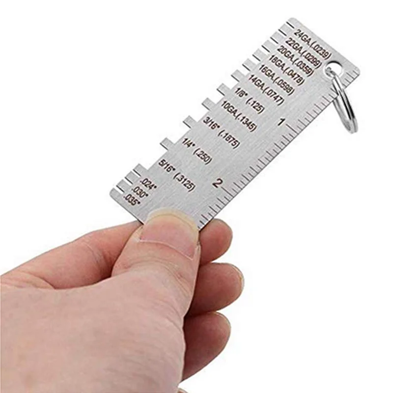 A83I-4 Pack Steel Welding Gauge Welding Gauge Inspection Tool Wire Sizes Thickness Gauge
A83I-4 Pack Steel Welding Gauge Welding Gauge Inspection Tool Wire Sizes Thickness Gauge