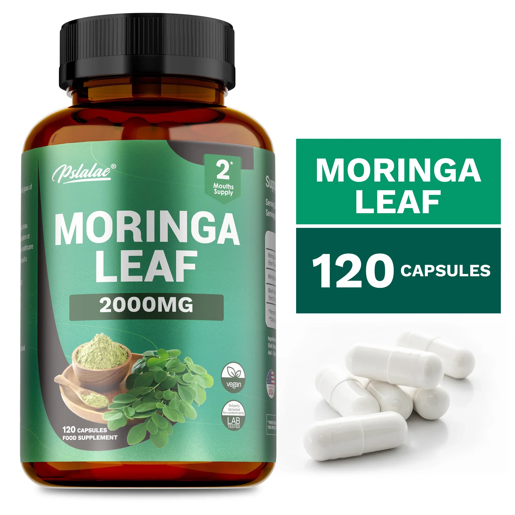 Капсулы Моринга — впитывание питательных веществ, метаболизм, поддерживает кожу, иммунитет и здоровье желоба — с черным перцем, листьями моринга
Капсулы Моринга — впитывание питательных веществ, метаболизм, поддерживает кожу, иммунитет и здоровье желоба — с черным перцем, листьями моринга