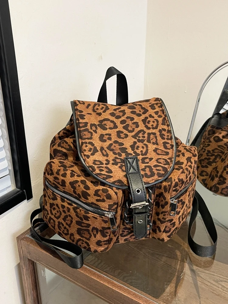 Fall Winter Plush Surface Double Shoulder Bag Leopard Print Women's Backpack for Work Versatile Small Bag Soft Handle Zipper ...
Fall Winter Plush Surface Double Shoulder Bag Leopard Print Women's Backpack for Work Versatile Small Bag Soft Handle Zipper ...