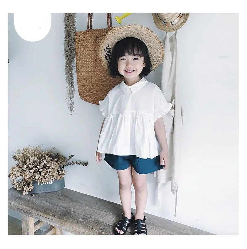 Summer Baby Girls Plain White Ruffle Sleeves Shirt Tops+Drawstring Shorts Pant Sets Children Outfit Kids 2PCS Tracksuit 2-8Years
Summer Baby Girls Plain White Ruffle Sleeves Shirt Tops+Drawstring Shorts Pant Sets Children Outfit Kids 2PCS Tracksuit 2-8Years