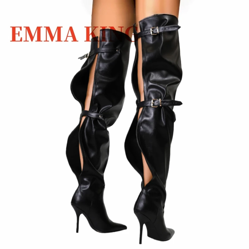 Over The Knee Slouchy Stiletto Heel Boots With Side Buckle Detail Pointed Toe High Heels Boots Women Elegant Party Casual Shoes
Over The Knee Slouchy Stiletto Heel Boots With Side Buckle Detail Pointed Toe High Heels Boots Women Elegant Party Casual Shoes
