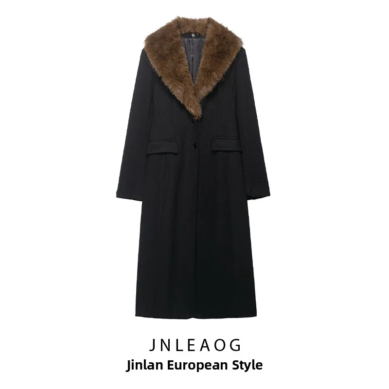 Faionable Street Sle Women's Coat with Faux Fur Collar Versatile Long Sve Polyester Fiber Autumn New Arrival
Faionable Street Sle Women's Coat with Faux Fur Collar Versatile Long Sve Polyester Fiber Autumn New Arrival