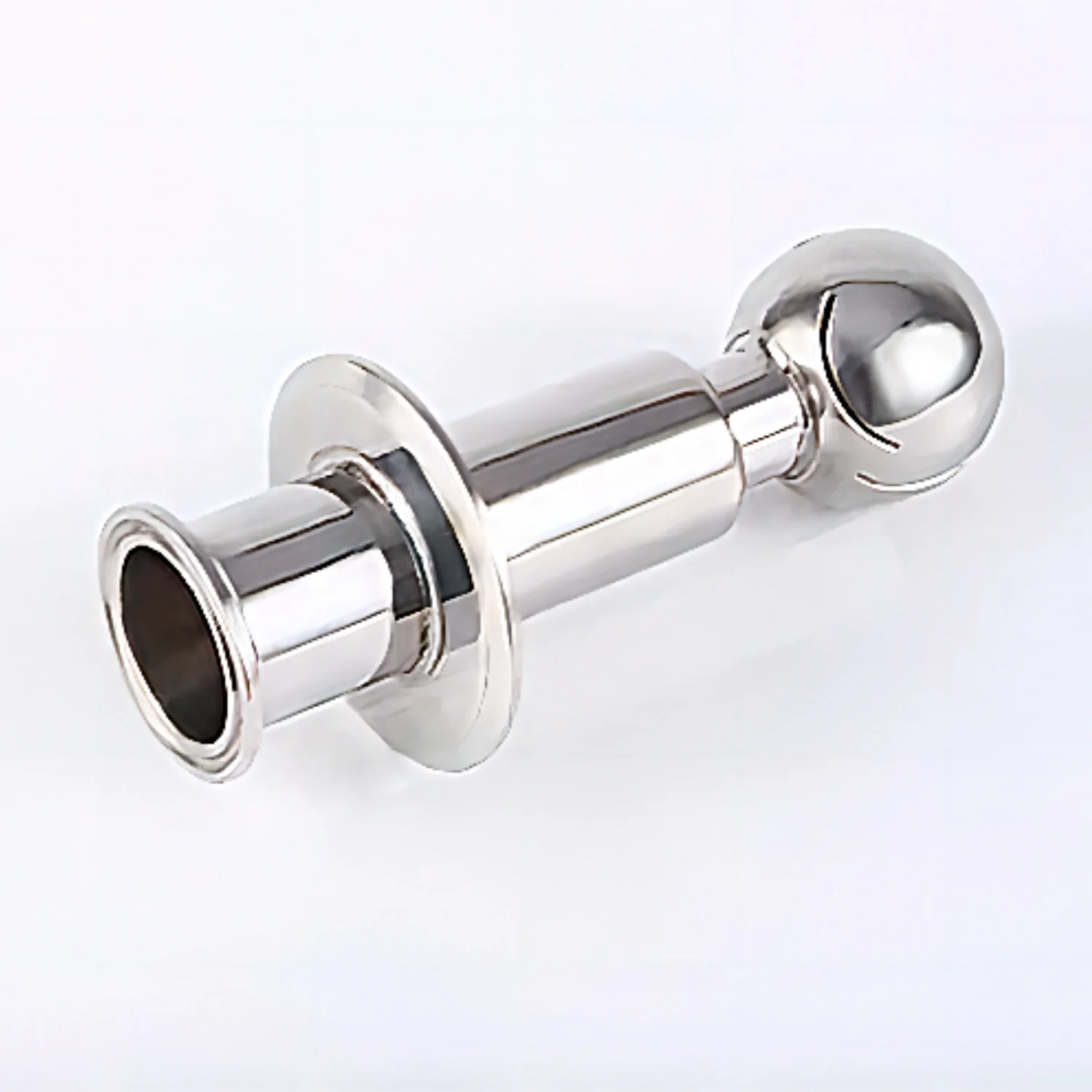 Wenzhou Compass 1.5"X2" 45mm SS304 Stainless Steel Food Grade Double Clamping Cleaner Rotating Spray Ball for Cleaning Tank
Wenzhou Compass 1.5"X2" 45mm SS304 Stainless Steel Food Grade Double Clamping Cleaner Rotating Spray Ball for Cleaning Tank