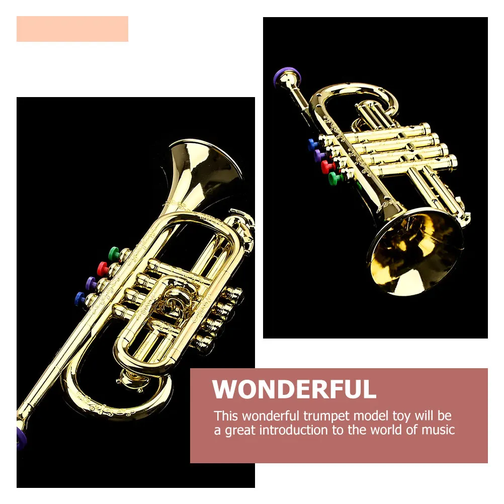 Golden Horn Toddler Toys Music Instruments Trumpet Plastic Small Baby Musical Mini Decoration Kids Child
Golden Horn Toddler Toys Music Instruments Trumpet Plastic Small Baby Musical Mini Decoration Kids Child