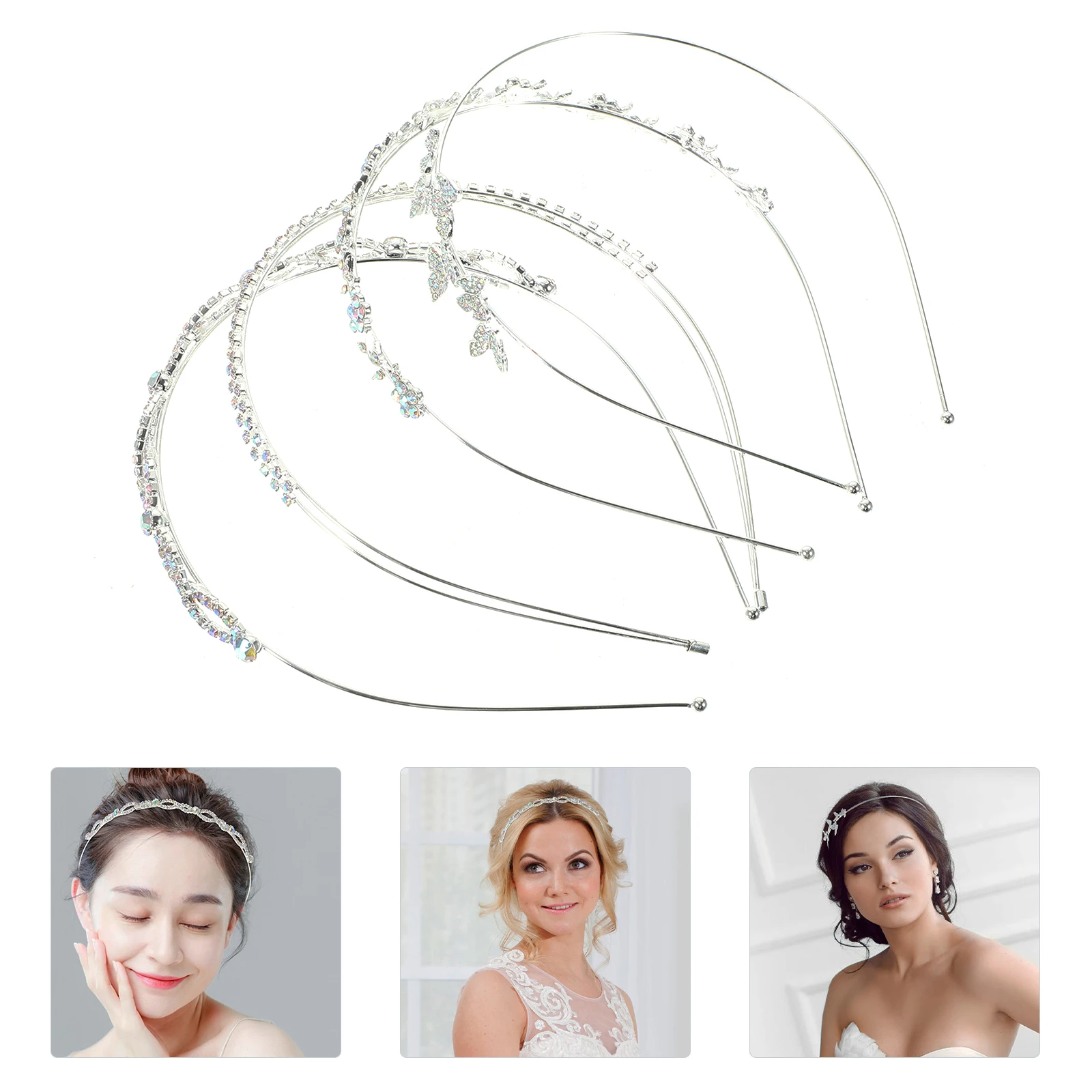 4pcs Bridal Rhinestone Headbands Wedding Hair Accessories Sparkling Double Layer Headband For Women Elegant Hair Styling Banquet
4pcs Bridal Rhinestone Headbands Wedding Hair Accessories Sparkling Double Layer Headband For Women Elegant Hair Styling Banquet