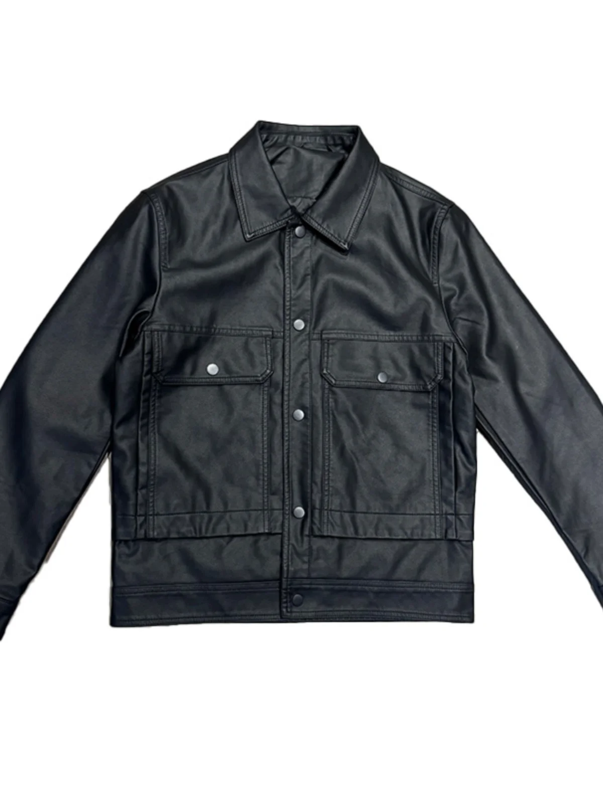 Men's Leather Jaet 2024 Spring Autumn Sle Slim Fit Simple Faion Turn-down Collar Motorcycle ort Leather Coat
Men's Leather Jaet 2024 Spring Autumn Sle Slim Fit Simple Faion Turn-down Collar Motorcycle ort Leather Coat