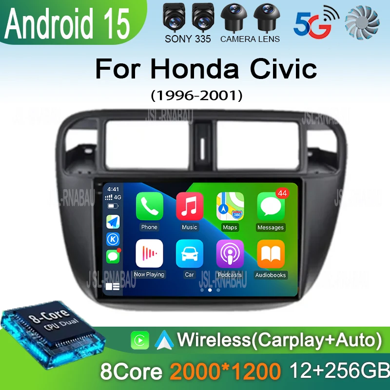 Android 15 Auto Autoradio WIFI+4G For Honda Civic 1996 - 2001 Car Radio Multimedia Video Player GPS Navigation Stereo 360 Camera
Android 15 Auto Autoradio WIFI+4G For Honda Civic 1996 - 2001 Car Radio Multimedia Video Player GPS Navigation Stereo 360 Camera