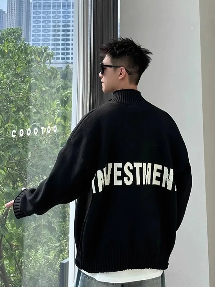 Мужской вязаный кардиган Bla с вышивкой, в корейском стиле, на молнии, с воротником-стойкой, для ранней осени, для повседневной носки, свободного кроя
Мужской вязаный кардиган Bla с вышивкой, в корейском стиле, на молнии, с воротником-стойкой, для ранней осени, для повседневной носки, свободного кроя