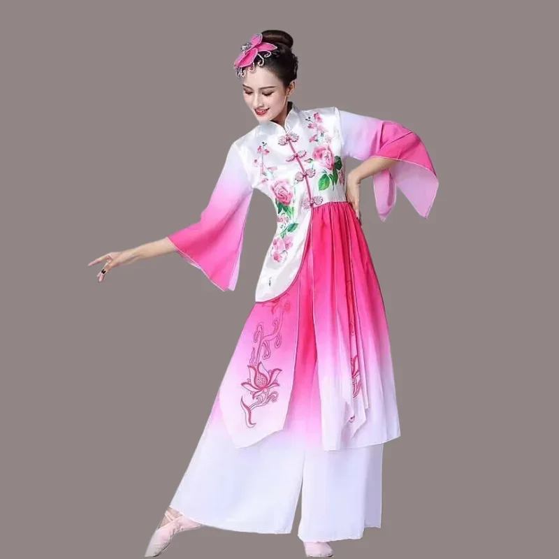 Long Sleeve Hanfu Clothing Elegant Square Dance Outfit Yangko Dance Costume Women Chinese National Dancing Dancer Wear
Long Sleeve Hanfu Clothing Elegant Square Dance Outfit Yangko Dance Costume Women Chinese National Dancing Dancer Wear