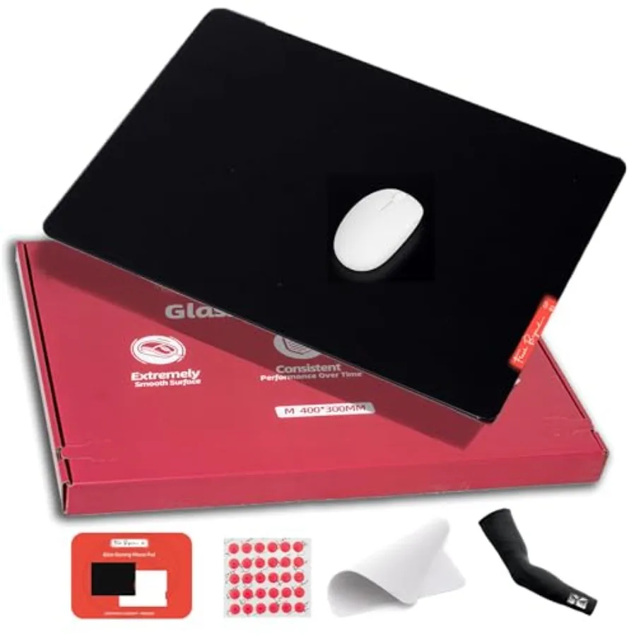 Flash Beyond Glass Gaming Mouse Pad - Premium Glass Pad with Anti-Slip Rubber Base - Smooth, Precise Tracking, Surface for High
Flash Beyond Glass Gaming Mouse Pad - Premium Glass Pad with Anti-Slip Rubber Base - Smooth, Precise Tracking, Surface for High