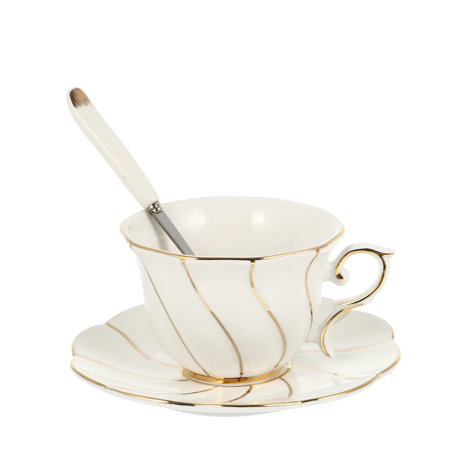 1Set Elegant Coffee Cup Saucer Set High Quality Ceramic Drinking Cup Large Capacity Comfort Grip for Afternoon Tea Beverage
1Set Elegant Coffee Cup Saucer Set High Quality Ceramic Drinking Cup Large Capacity Comfort Grip for Afternoon Tea Beverage