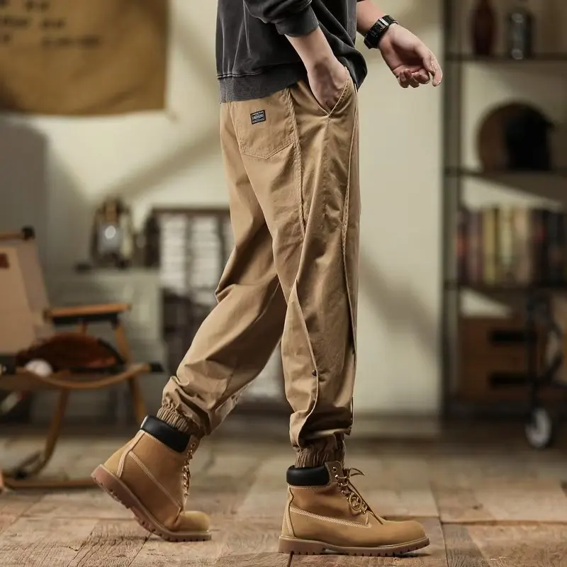 2023 New Design Male Fashion Simple Trousers Loose Outdoor Pants Cargo Pants Men Korean Harajuku Elastic Waist Casual Work Pants
2023 New Design Male Fashion Simple Trousers Loose Outdoor Pants Cargo Pants Men Korean Harajuku Elastic Waist Casual Work Pants