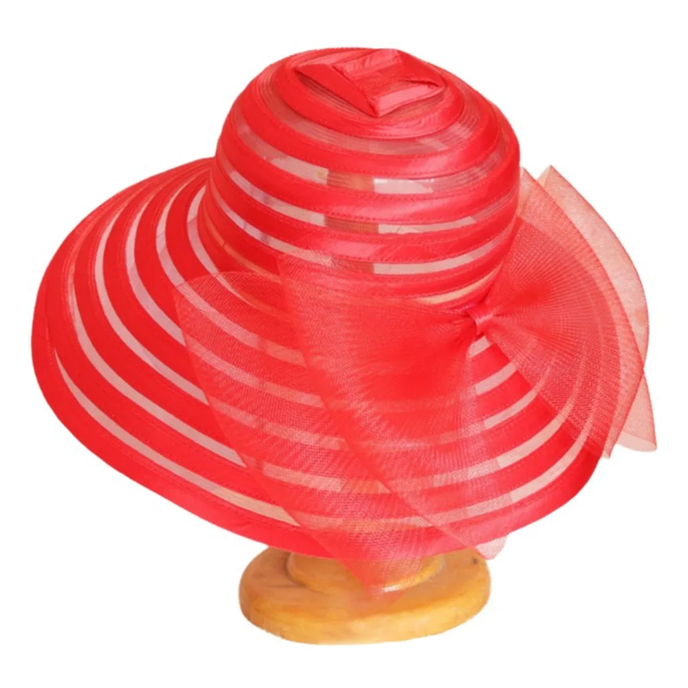 Fashionable Ruffles Design Organza Mesh Hat Wide Brim Breathable Sun Hat Large Bow Sunscreen Cap Garden Party
Fashionable Ruffles Design Organza Mesh Hat Wide Brim Breathable Sun Hat Large Bow Sunscreen Cap Garden Party