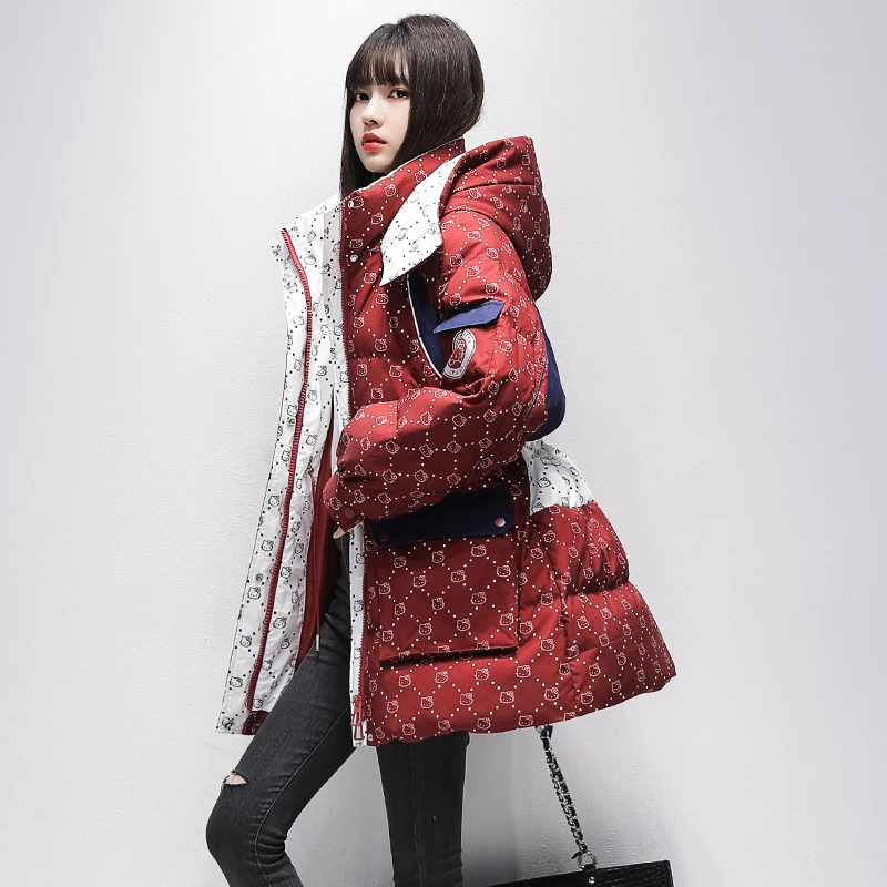 Winter Down Coat for Women 2023 New Parkas Hooded Down Jacket New Warm Outerwear Korean Fashion Prints Tops
Winter Down Coat for Women 2023 New Parkas Hooded Down Jacket New Warm Outerwear Korean Fashion Prints Tops