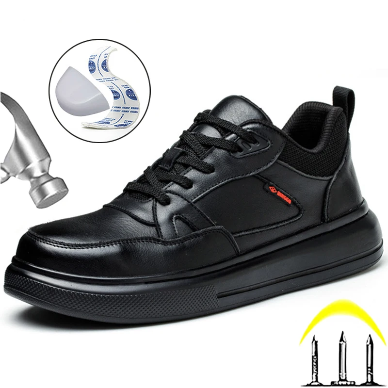 Men Shoes Luxury Cowhide Casual Leather Shoe Steelhead Puncture-Proof Safety Shoe Indestructible Work Shoe Men Work Safety Shoes
Men Shoes Luxury Cowhide Casual Leather Shoe Steelhead Puncture-Proof Safety Shoe Indestructible Work Shoe Men Work Safety Shoes