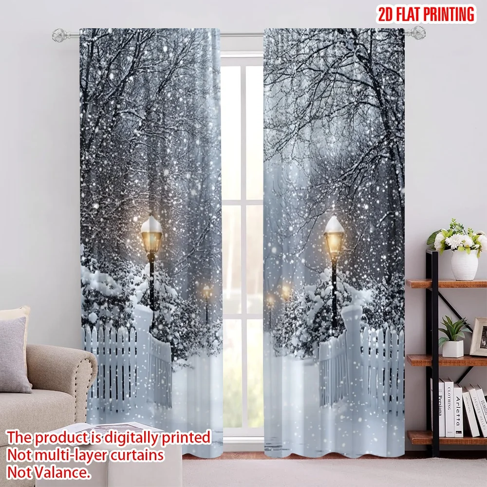 2D flat printing 2pcs Drapes Pine Snow Forest (2) Fabric Without Electricity Seasonal Party & Holiday Decor for Festive Wall
2D flat printing 2pcs Drapes Pine Snow Forest (2) Fabric Without Electricity Seasonal Party & Holiday Decor for Festive Wall