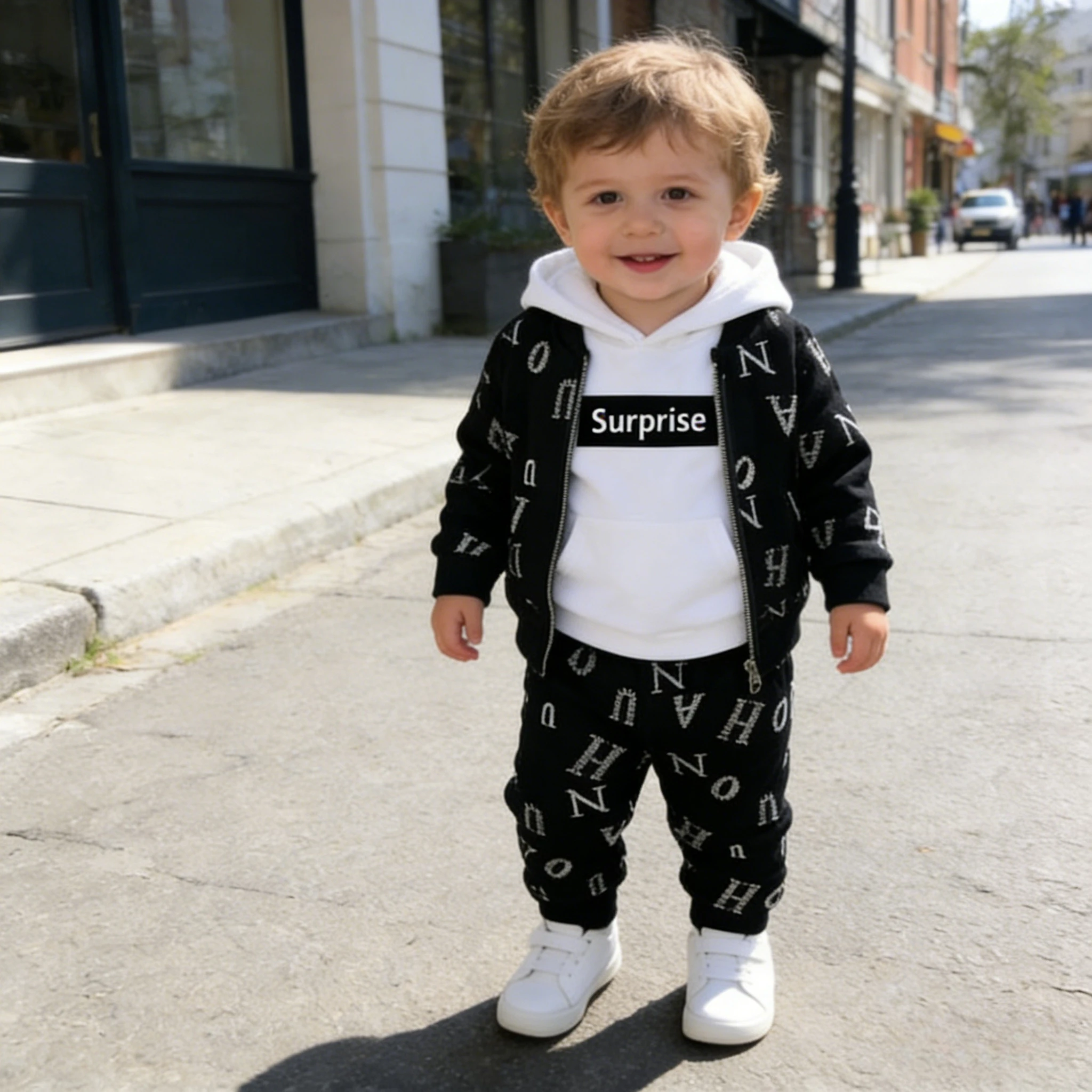 New Spring & Autumn Kids Letter Print Three-piece Set
New Spring & Autumn Kids Letter Print Three-piece Set
