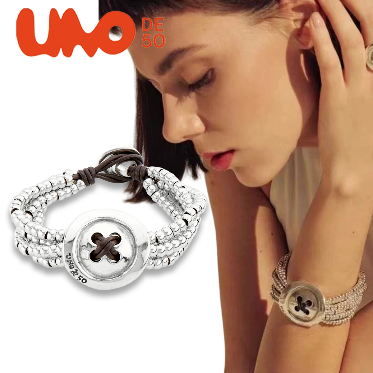 UNODE50 Bracelet Spanish niche accessories, personalized buttons, multi-layer bracelets, high-end fashion
UNODE50 Bracelet Spanish niche accessories, personalized buttons, multi-layer bracelets, high-end fashion