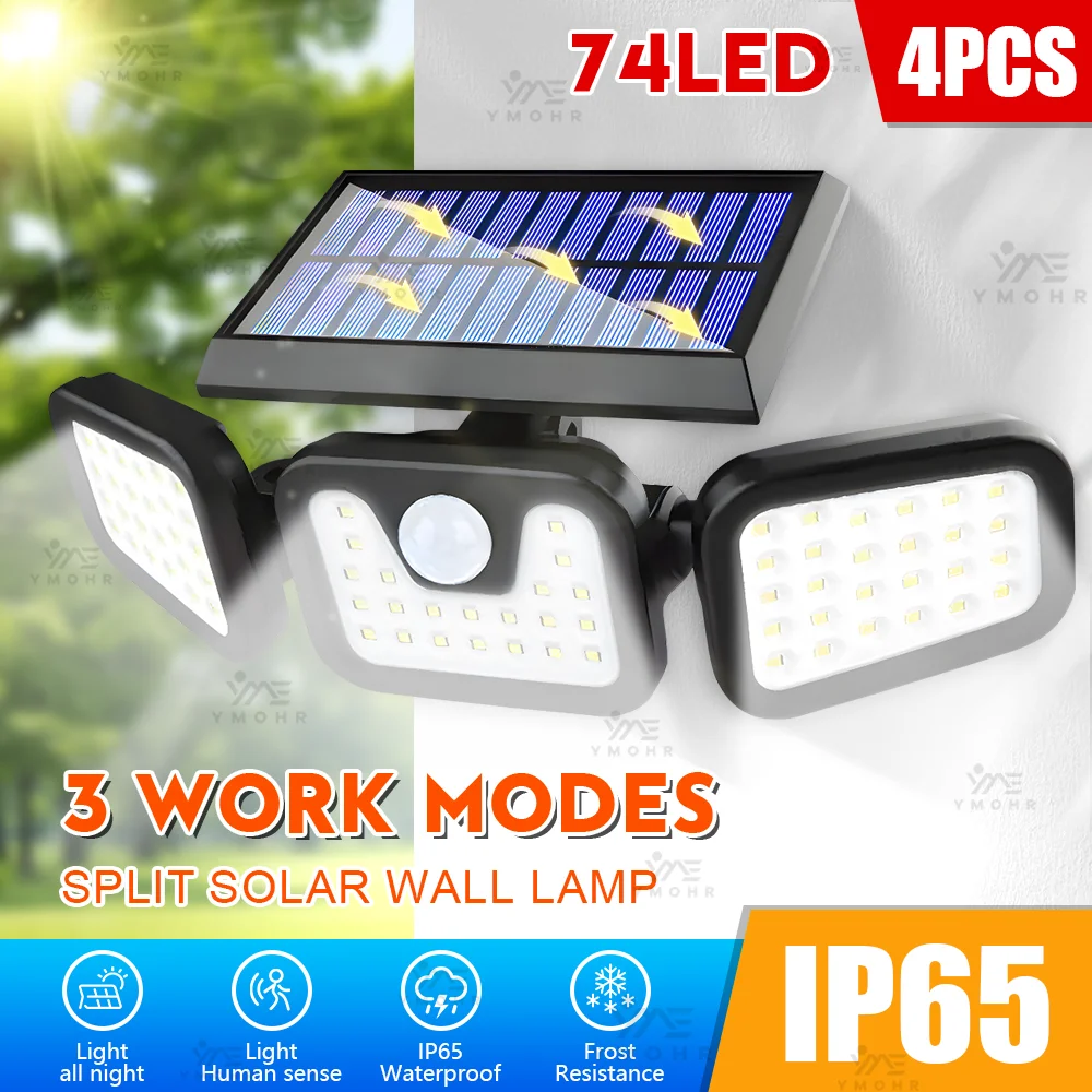 Солнечные фонари с тройной головкой, уличный водонепроницаемый светодиодный светильник с датчиком движения, перезаряжаемая лампа, садовые аксессуары, дорожка, двор, стена Уличное Гараж Двор Дорожное Оформление
Солнечные фонари с тройной головкой, уличный водонепроницаемый светодиодный светильник с датчиком движения, перезаряжаемая лампа, садовые аксессуары, дорожка, двор, стена Уличное Гараж Двор Дорожное Оформление