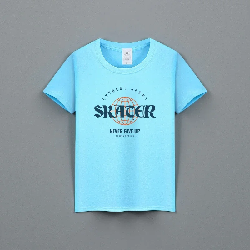 Summer new unisex versatile pure cotton T-shirt fashionable casual round neck top breathable loose fit print short sleeved shirt
Summer new unisex versatile pure cotton T-shirt fashionable casual round neck top breathable loose fit print short sleeved shirt
