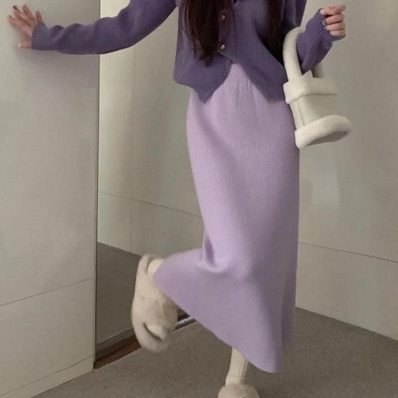 Women Autumn Winter Fleece Thick Fashion Solid Color Knitting Skirt Ladies Elegant Temperament All-match Trend A-line Skirt
Women Autumn Winter Fleece Thick Fashion Solid Color Knitting Skirt Ladies Elegant Temperament All-match Trend A-line Skirt