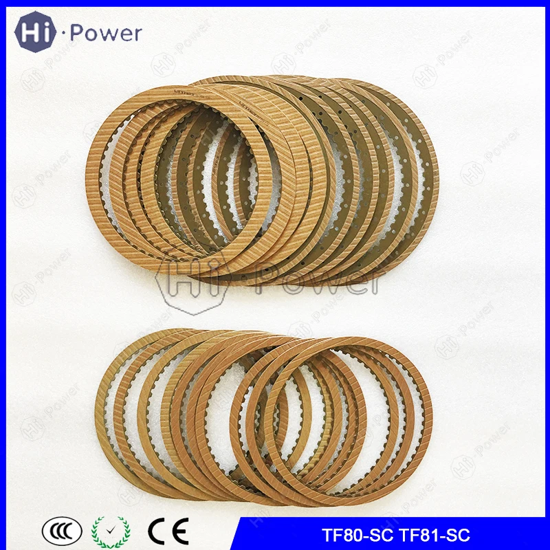 Auto Transmission Clutch Friction Plates for Regal S80/XC90 Gearbox Disc Kit TF81 TF80 TF80-SC TF81-SC TF81SC
Auto Transmission Clutch Friction Plates for Regal S80/XC90 Gearbox Disc Kit TF81 TF80 TF80-SC TF81-SC TF81SC