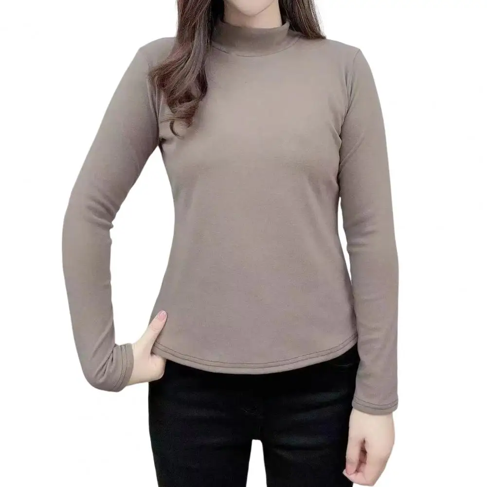 Spring Women Blouse Top Mock Collar Neck Protection Solid Color Slim Fit Thin Thermal Elastic Pullover Lady Bottoming Sweatshirt
Spring Women Blouse Top Mock Collar Neck Protection Solid Color Slim Fit Thin Thermal Elastic Pullover Lady Bottoming Sweatshirt