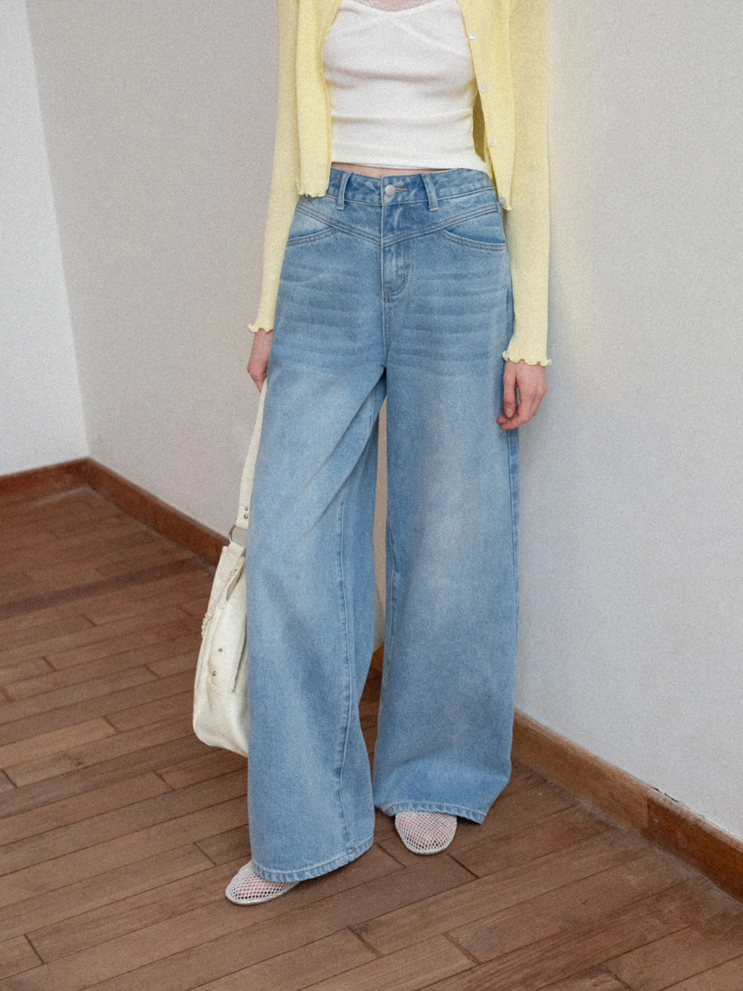 High Waist Straight Leg Casual Jeans Women's Summer High Waist Vintage Blue Loose Wide Leg Long Pants EGGKA Design Sensation
High Waist Straight Leg Casual Jeans Women's Summer High Waist Vintage Blue Loose Wide Leg Long Pants EGGKA Design Sensation