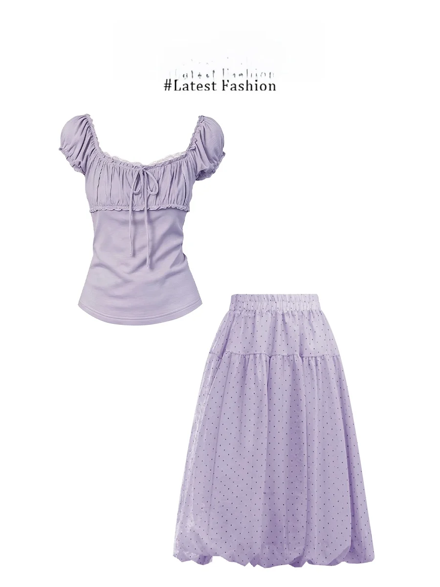 Parkyeon2026 Slimming High Waist Bridesmaid Dress Set Short Sleeve Women's Fashionable Half Skirt Ensemble Casual Wear
Parkyeon2026 Slimming High Waist Bridesmaid Dress Set Short Sleeve Women's Fashionable Half Skirt Ensemble Casual Wear