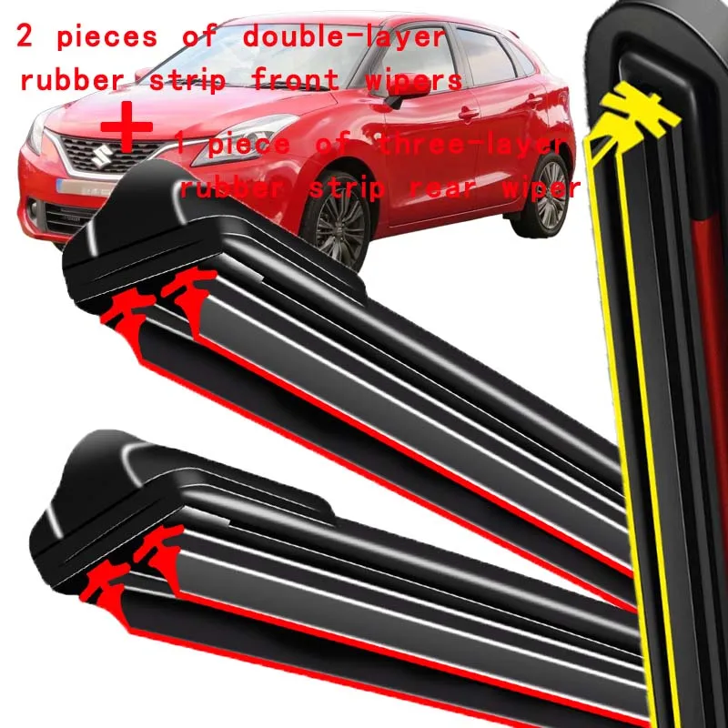 For Suzuki Baleno WB 2015-2021 2016 2017 2018 Wiper Front & Rear Wiper Blades Windshield Windscreen Window Brushes 21"+18"+12"
For Suzuki Baleno WB 2015-2021 2016 2017 2018 Wiper Front & Rear Wiper Blades Windshield Windscreen Window Brushes 21"+18"+12"