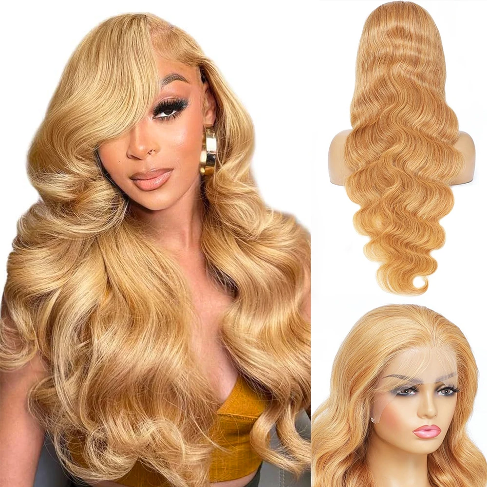 Honey Blonde Wigs Human Hair Body Wave 13x6 Hd Lace Front Wigs Human Hair Pre Plucked 27# Colored Blonde 13X4 Lace Frontal Wig
Honey Blonde Wigs Human Hair Body Wave 13x6 Hd Lace Front Wigs Human Hair Pre Plucked 27# Colored Blonde 13X4 Lace Frontal Wig